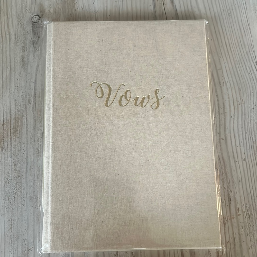 Rag & Bone Bindery Vow Book (1) in natural linen